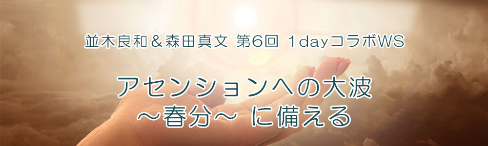 並木良和&森田真文 第6回 1dayコラボWS『アセンションへの大波~春分~に備える』